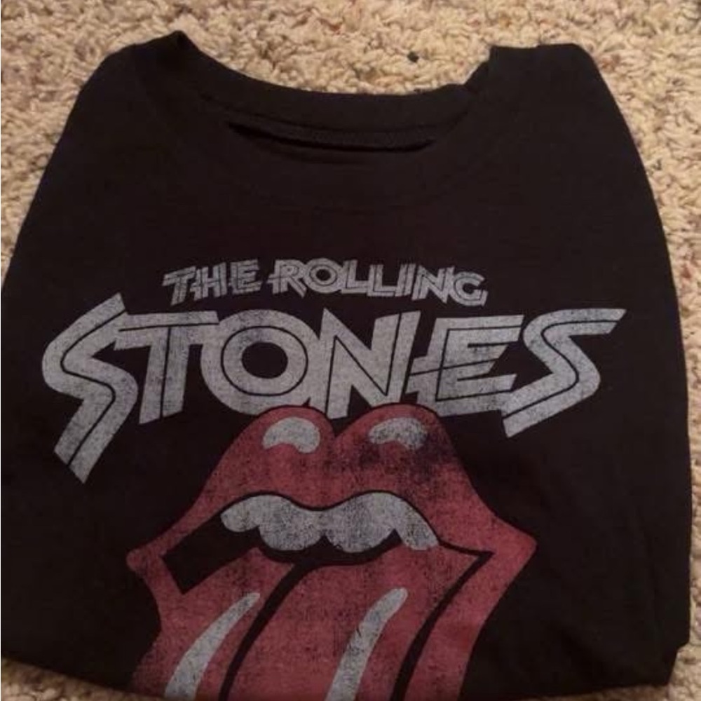 The Rolling Stones Black and Red Kids Tee